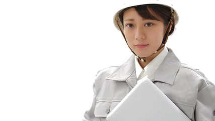 ビジネウーマン ヘルメット ガッツポーズ Achievement Wall Mural Achieveme Oka