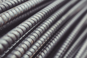 Reinforcing Steel Bar background, Rebar for concrete construction work