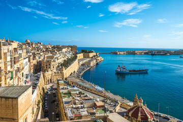Naklejka na ściany i meble View of Valletta, the capital of Malta