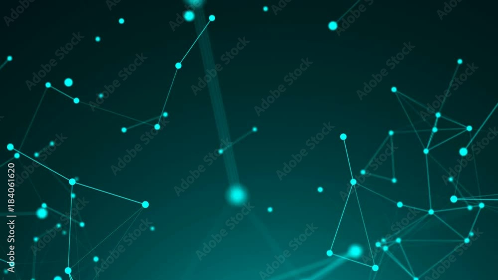 Poster abstract background, geometry surfaces, lines, digits and points. abstract grid seamless loop
