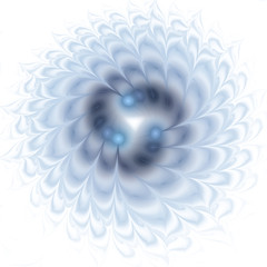 Abstract fractal flower computer generated image