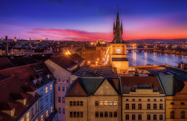 Sunset in Prague, Czech Republic