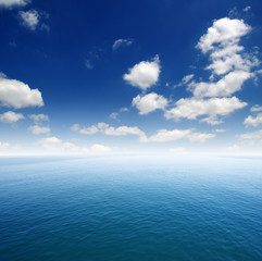 Obraz premium Blue sea water surface