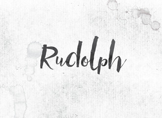 Rudolph Concept Painted Ink Word and Theme