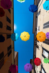 Umbrellas on the blu sky 2