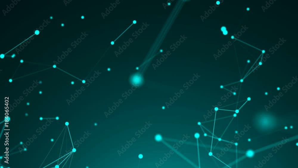 Poster abstract background, geometry surfaces, lines, digits and points. abstract grid seamless loop