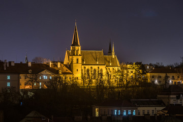 Scenic view of historical center Prague