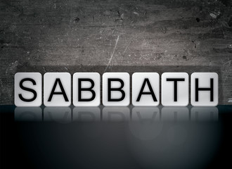 Sabbath Concept Tiled Word