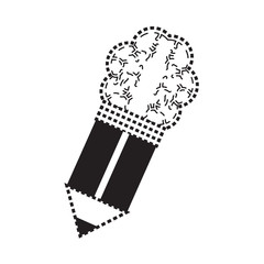 Pencil With A Brain Shaped Eraser