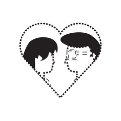 heart with couple icon