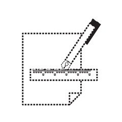 Fototapeta premium fountain pen and sheet icon