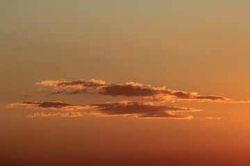 Beautiful clouds at sunset
