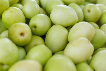 close up Jujube fruits