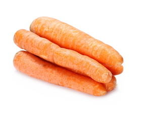 Carrots isolated on white background
