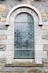 Fototapeta na wymiar Outside View of Church Window