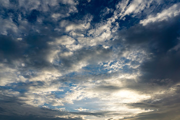 Cloudy sky at morning