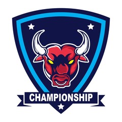 Fototapeta premium Bull logo design template