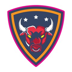 Fototapeta premium Bull logo design template