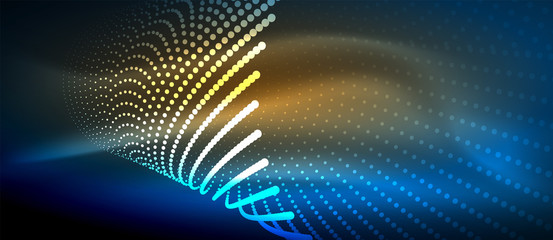 Obraz premium Neon light effects, particles