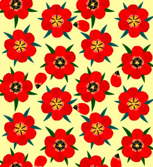 Background of tulip flowers