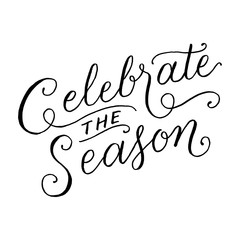 Celebrate the Season Hand Lettering
