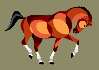 abstract horse image