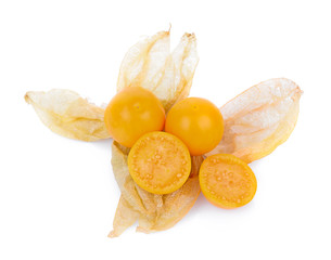Cape gooseberry isolated on white background