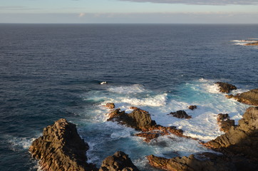 Côte sauvage du nord de l'île de Ténérife, archipel des Canaries