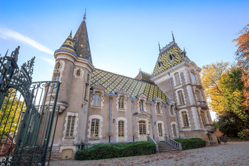 Fototapeta na wymiar Le château à Aloxe Corton