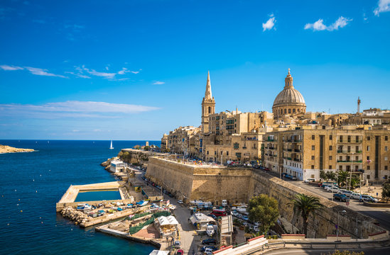 Fototapeta View of Valletta, the capital of Malta