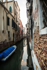 Beautiful photo canal of Venice , Italy .