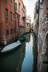 Plakat Beautiful photo canal of Venice , Italy .
