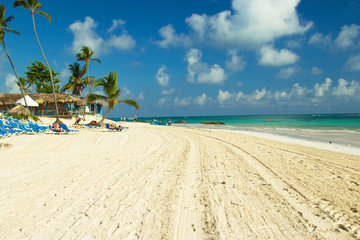 Beach in Punta Cana, Dominican Republic.