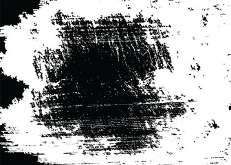 Abstract pattern, background print of disaster on fabric, paper, wood, frosty pattern on glass, in black and white texture with dark spots, scratches and lines .Vector illustration.