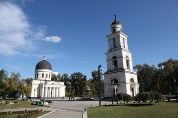 Nativity Cathedral and bell tower in Kishinev (Chisinau), Moldova