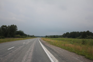  traveling by motorbike: the road goes into the distance