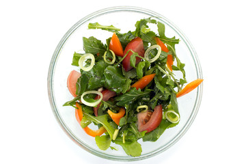Summer salad on a plate