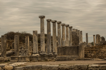 Marble collonade in ancient town Perge
