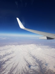 Iran berlin flug flight germania berg schnee snow - 184085856