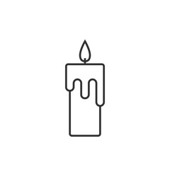 Candle line icon
