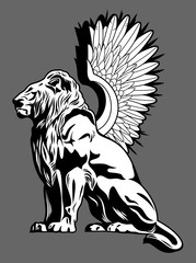 Fairy winged lion