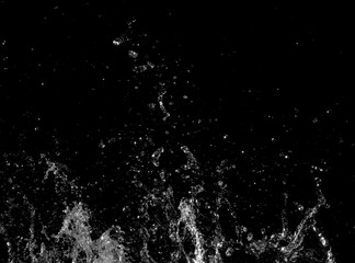 water Splash On black  Background