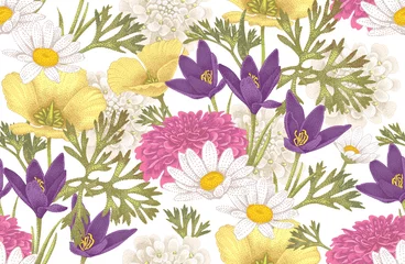 Nahtloses Blumenmuster. © marinavorona