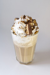 caramel chocolate bar milkshake