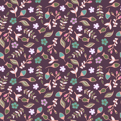 Floral Seamless Pattern, Vector