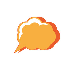 thinking cloud icon image