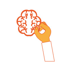 hand with brain icon