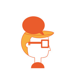 speech bubble design concept 