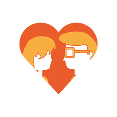 heart with couple icon