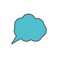 thinking cloud icon image